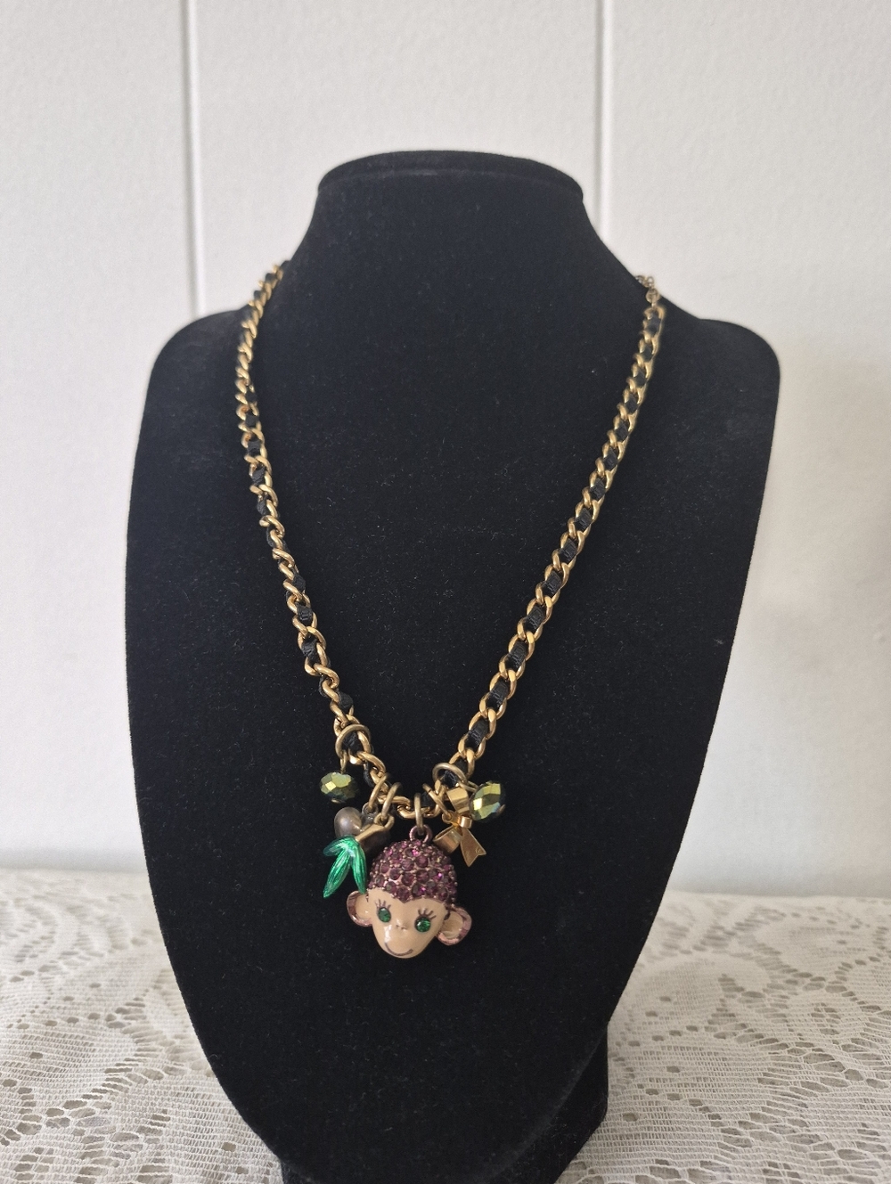 Betsey Johnson Monkey Necklace - Picture 4 of 5